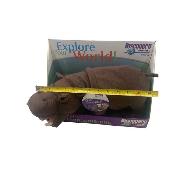 Vintage Discovery Channel Nature MIBIA The Hippopotamus Plush Toy 2000 - Picture 8 of 12